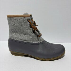 Sperry Women’s Saltwater Wool Gray Winter Boots, Size 9.5 M